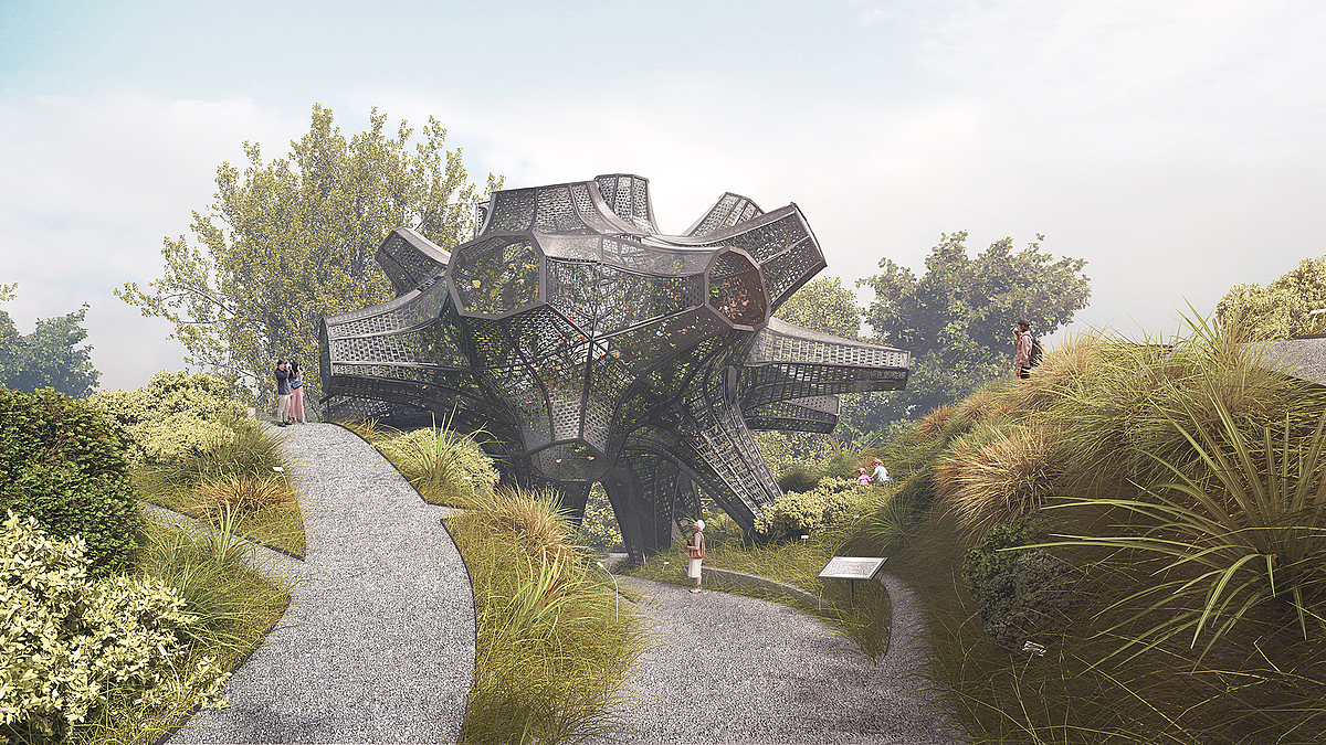 Rendering Schmetterlingspavillon