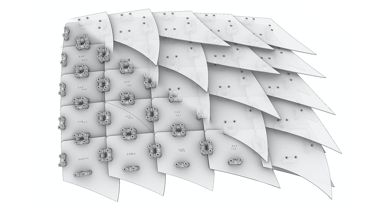 Diagramm Space Shingles mit Verbindern