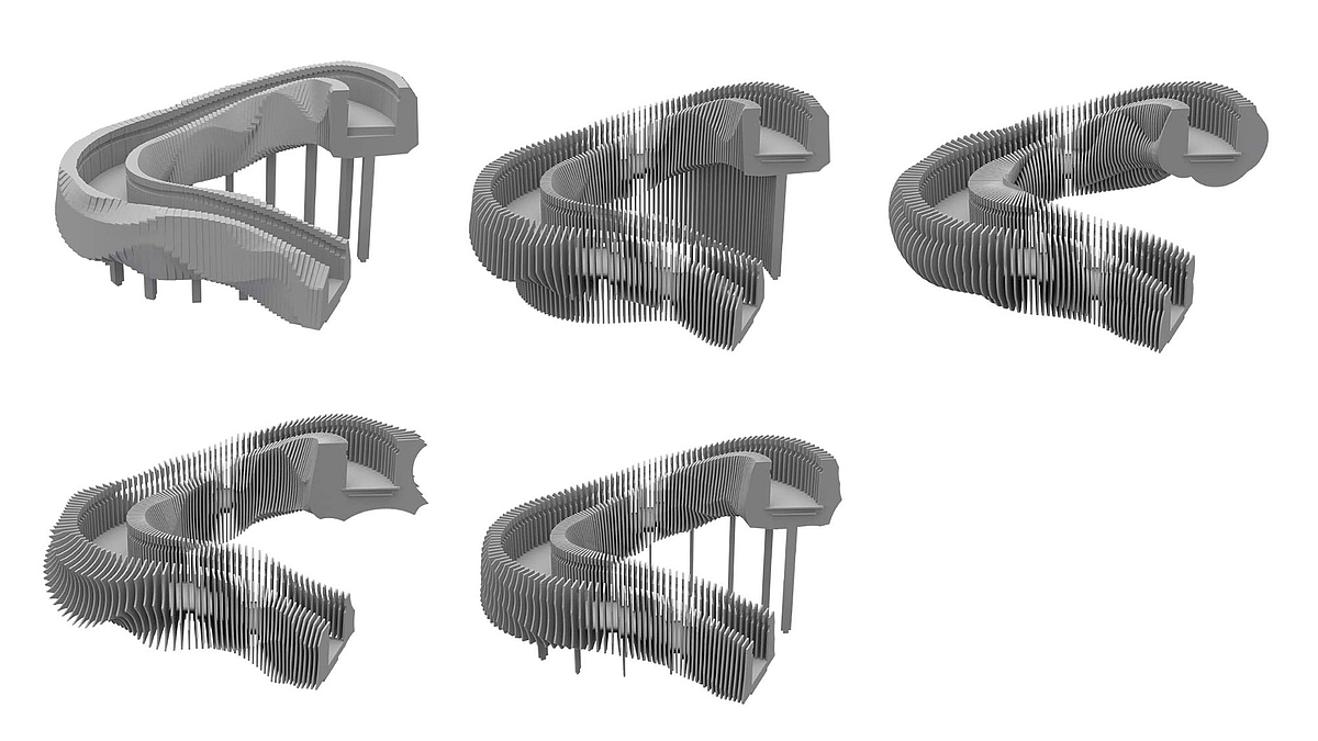 Variationen parametrische Treppe