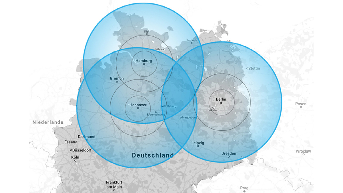 Karte Hyperloop Airport