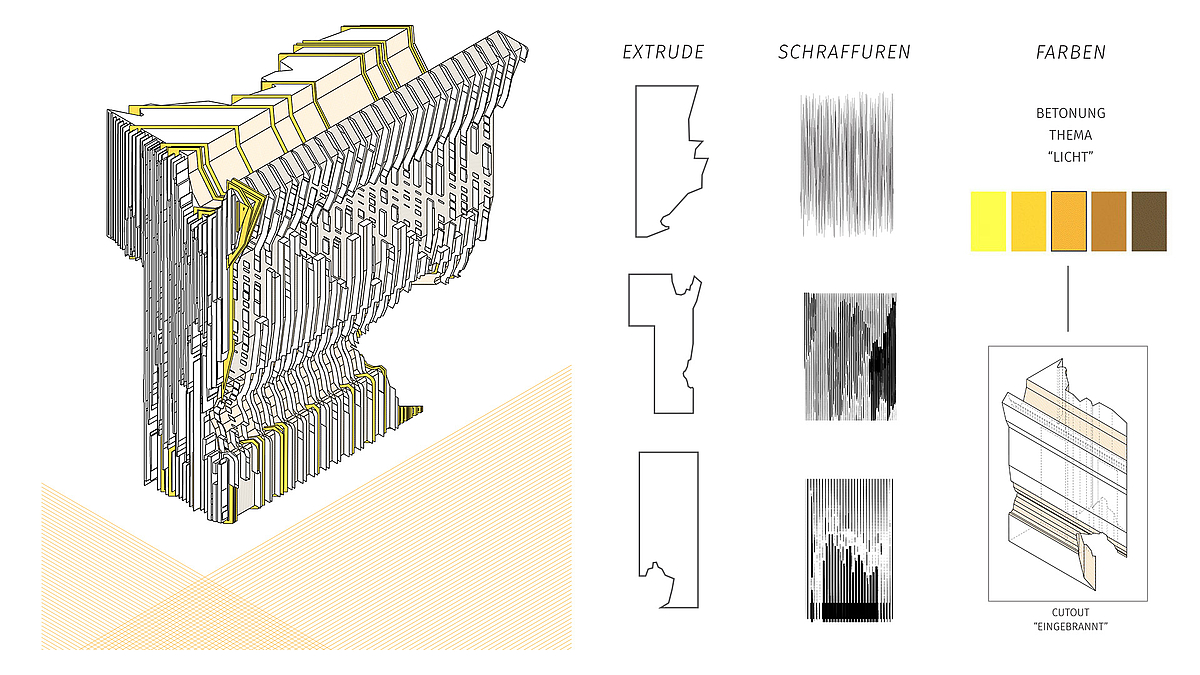 Computergeneriertes Bauteil aus Platten