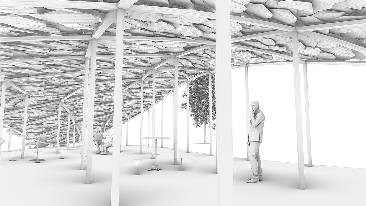 Rendering des Serpentine Pavilion 2019