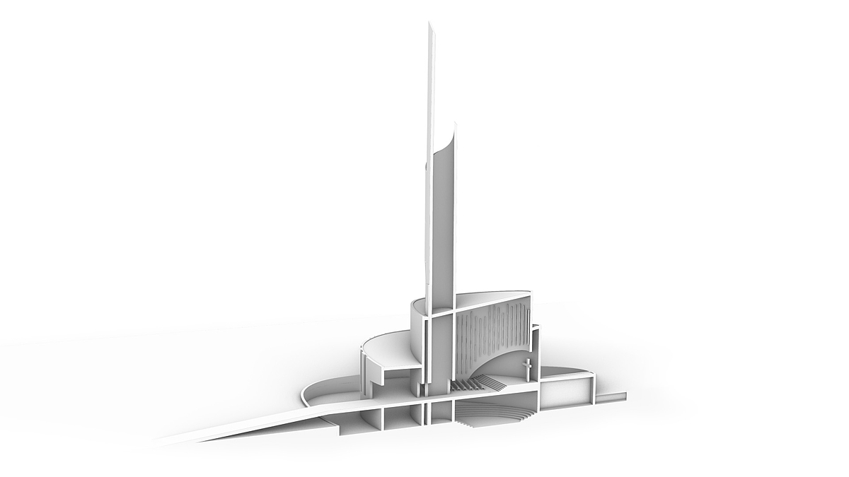 Northern Lights Cathedral – Schmidt Hammer Lassen Architects – Schnitt