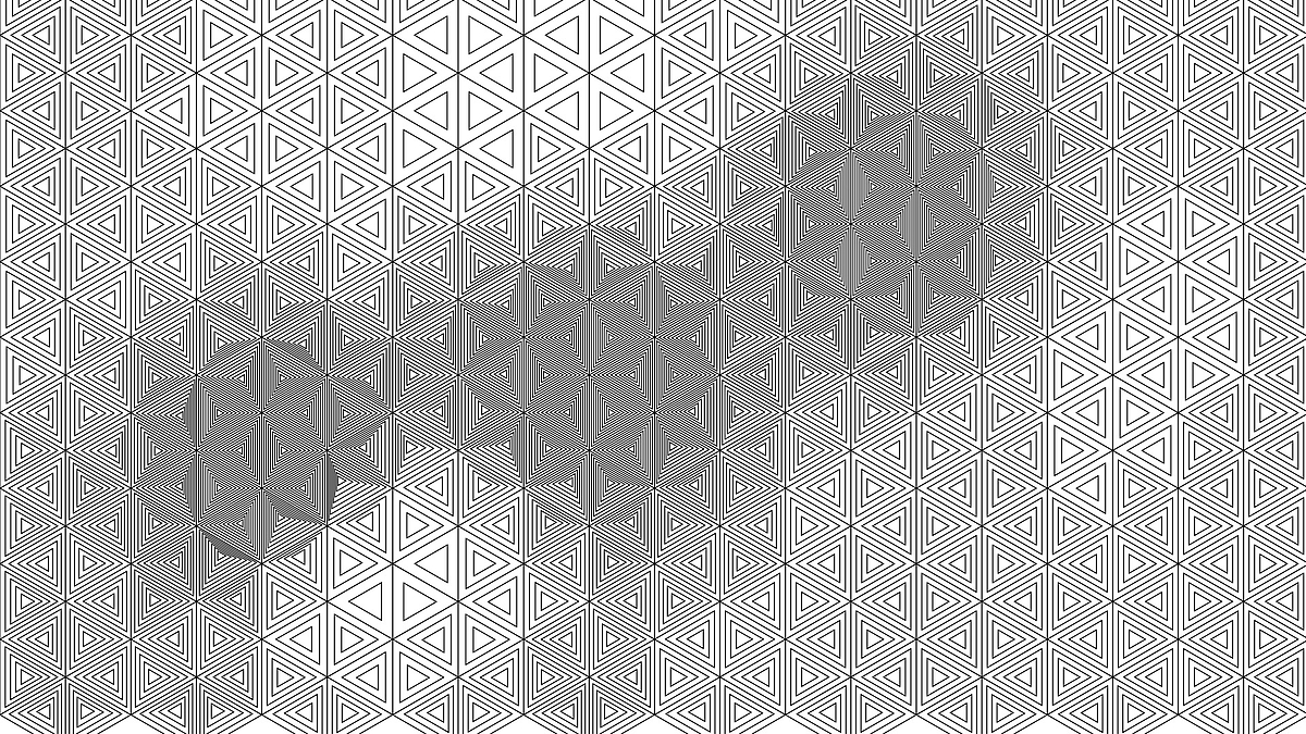 parametrisches Dreieckspattern mit Verdichtung