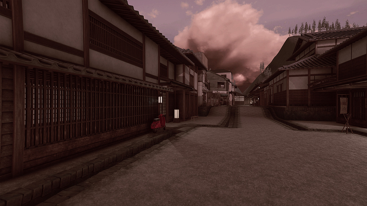 Screenshot: Japanisches Dorf