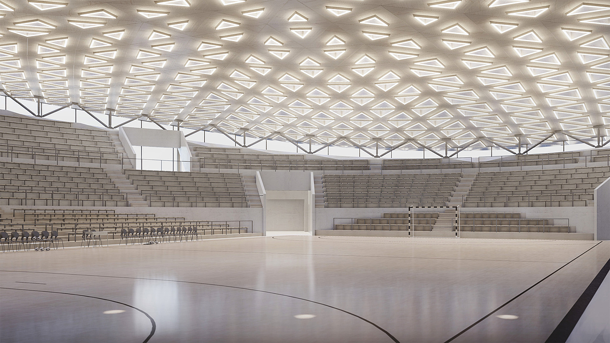 Rendering Sporthalle